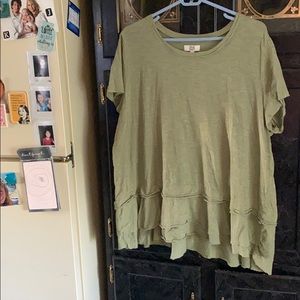 Olive green T-shirt